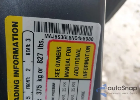 2022 Ford Ecosport Se from USA, damaged, VIN MAJ6S3GL8NC458080